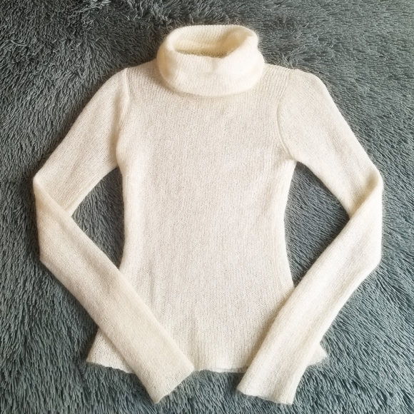 Free People Sweaters - Vintage Free People Ivory Knit Turtleneck Sweater